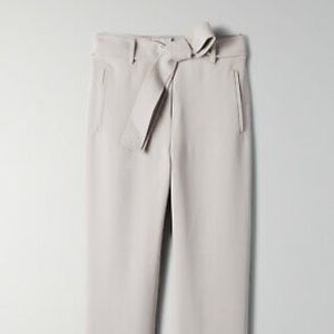 Tie-Front Pant Opal Grey
